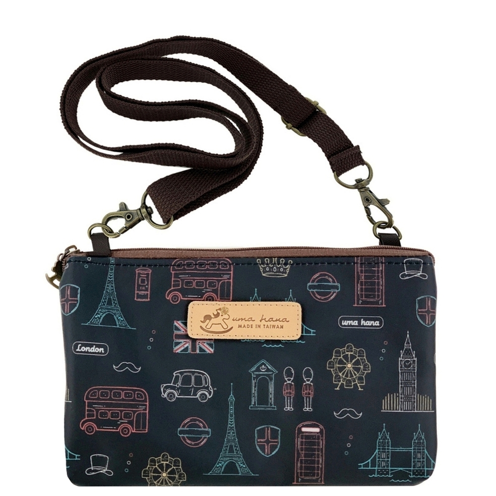 Waterproof London Paris Europe Crossbody Shoulder Phone Purse